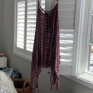 Purple bohemian midi dress